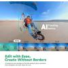 imageAKASO 360 Weatherproof 360 Action Camera Creator Combo 57K 360 Video with 12quot 48MP Sensors 72MP 360 Photo 360SuperSmooth Touchscreen Invisible Selfie Stick 360 Horizon Lock AI Tracking