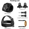 imageAKASO Action Camera Bike Kit Compatible for EK7000EK7000 ProBrave 4Brave 4 ProBrave 7 LEBrave 7Brave 8V50XV50 ProV50 EliteGoPro Hero 11 10 9 8 7DJIApexcam Action CameraHead Strap  Wrist Strap Kit