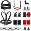 imageAKASO Action Camera Bike Kit Compatible for EK7000EK7000 ProBrave 4Brave 4 ProBrave 7 LEBrave 7Brave 8V50XV50 ProV50 EliteGoPro Hero 11 10 9 8 7DJIApexcam Action CameraChest Strap  Head Strap