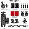 imageAKASO Action Camera Bike Kit Compatible for EK7000EK7000 ProBrave 4Brave 4 ProBrave 7 LEBrave 7Brave 8V50XV50 ProV50 EliteGoPro Hero 11 10 9 8 7DJIApexcam Action CameraMotorcycle Kit