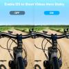 imageAKASO Brave 4 Action Camera 4K 30fps with 64GB MicroSD U3 Card Bicycle Helmet Accessories Kit Bundle 20MP Ultra HD 131FT Waterproof Underwater Camera EIS WiFi Remote Control 5X Zoom Sport CamerasWith 64GB U3 Card