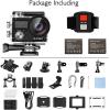 imageAKASO Brave 4 Action Camera 4K 30fps with 64GB MicroSD U3 Card Bicycle Helmet Accessories Kit Bundle 20MP Ultra HD 131FT Waterproof Underwater Camera EIS WiFi Remote Control 5X Zoom Sport CamerasStandard