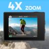 imageAKASO EK7000 4K30FPS 20MP WiFi Action Camera with EIS Ultra HD 131FT Waterproof Underwater Camera Remote Control 4X Zoom Support External Microphone BlackSilver