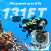 imageAKASO EK7000 4K30FPS 20MP WiFi Action Camera with EIS Ultra HD 131FT Waterproof Underwater Camera Remote Control 4X Zoom Support External Microphone BlackBlue