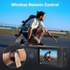 imageAKASO EK7000 4K30FPS 20MP WiFi Action Camera with EIS Ultra HD 131FT Waterproof Underwater Camera Remote Control 4X Zoom Support External Microphone BlackBlack