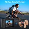 imageAKASO EK7000 4K30FPS 20MP WiFi Action Camera with EIS Ultra HD 131FT Waterproof Underwater Camera Remote Control 4X Zoom Support External Microphone BlackSilver
