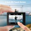imageAKASO EK7000 Pro 4K30fps Action Camera with Touch Screen EIS 131ft Waterproof Underwater Camera Remote Control 5X Zoom with Helmet Accessories Kit StandaloneWith Selfie Stick Tripod and Carry Bag