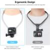 imageAKASO Magnetic Neck Mount Holder Vlog Action Camera Accessories Compatible with GoPro Hero121110 9Max EK7000Brave 4DJI Osmo ActionSmart Phone with Phone Clip Vertical Adapter