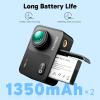 imageAKASO V50X Native 4K30fps WiFi Action Camera with EIS Touch Screen 4X Zoom 131 feet Waterproof Camera Support External Mic Remote Control with Helmet Accessories Without 64GB MicroSD CardWith Floating Hand Grip and Carry Bag