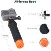 imageAKASO Waterproof Floating Hand Grip Compatible with AKASO Action Camera EK7000Brave 4Brave 7 LEBrave 7Gopro Hero 13121110 9MaxDJI Osmo Action Handle Mount Accessories for Water Sports