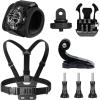 imageAKASO Action Camera Bike Kit Compatible for EK7000EK7000 ProBrave 4Brave 4 ProBrave 7 LEBrave 7Brave 8V50XV50 ProV50 EliteGoPro Hero 11 10 9 8 7DJIApexcam Action CameraChest Strap  Wrist Strap Kit