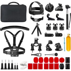imageAKASO 60 in 1 Action Camera Accessories Kit Compatible with EK7000EK7000 ProBrave 4Brave 4 proBrave 7 LEBrave 7Brave 8V50XV50 ProV50 EliteGoPro Hero 11 10 9 8 7 DJIApexcam Action Cameras