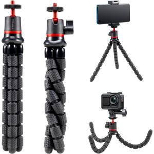 imageAKASO Action Camera Accessories Kit Compatible with AKASO Action Camera EK7000Brave 4Brave 7 LEBrave 7Brave 8V50XGoPro Hero121110 98 MaxDJI Osmo Action Flexible Selfie Stick TripodFlexible Selfie Stick Tripod