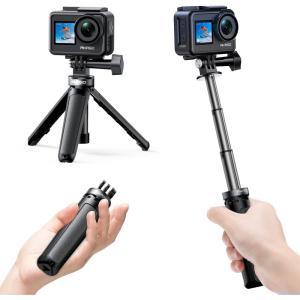 imageAKASO Action Camera Accessories Kit Compatible with AKASO Action Camera EK7000Brave 4Brave 7 LEBrave 7Brave 8V50XGoPro Hero121110 98 MaxDJI Osmo Action Flexible Selfie Stick Tripod26cm Selfie Stick Tripod