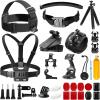 imageAKASO Outdoor Sports Action Camera Accessories Kit 14 in 1 for AKASO EK7000 EK7000 ProBrave 4 Brave 7 LE V50X V50 Pro V50 EliteGo Pro Hero 9 in Swimming Any Other Outdoor Sports