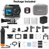 imageAKASO Brave 4 Pro 4K30FPS Action Camera  131ft Underwater Camcorder Waterproof Camera with Touch Screen Advanced EIS Remote Control 5X Zoom Underwater Camera Support External MicWith Floating Handle Grip