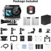 imageAKASO Brave 4 Pro 4K30FPS Action Camera  131ft Underwater Camcorder Waterproof Camera with Touch Screen Advanced EIS Remote Control 5X Zoom Underwater Camera Support External MicStandalone