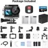 imageAKASO Brave 4 Pro 4K30FPS Action Camera  131ft Underwater Camcorder Waterproof Camera with Touch Screen Advanced EIS Remote Control 5X Zoom Underwater Camera Support External MicWith 256GB U3 Card
