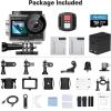 imageAKASO Brave 4 Pro 4K30FPS Action Camera  131ft Underwater Camcorder Waterproof Camera with Touch Screen Advanced EIS Remote Control 5X Zoom Underwater Camera Support External MicWith 128GB U3 Card