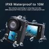 imageAKASO Brave 7 Action Camera 4K30FPS 20MP with 64GB U3 MicroSDXC Memory Card Waterproof Camera with Touch Screen IPX8 33FT EIS 20 Zoom Support External Mic Voice Control with 2X 1350mAh BatteriesWith 64GB MicroSD Card