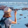 imageAKASO Brave 7 Action Camera 4K30FPS 20MP with 64GB U3 MicroSDXC Memory Card Waterproof Camera with Touch Screen IPX8 33FT EIS 20 Zoom Support External Mic Voice Control with 2X 1350mAh BatteriesWith 64GB MicroSD Card