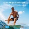 imageAKASO Brave 7 Action Camera 4K30FPS 20MP with 64GB U3 MicroSDXC Memory Card Waterproof Camera with Touch Screen IPX8 33FT EIS 20 Zoom Support External Mic Voice Control with 2X 1350mAh BatteriesBrave 7GY