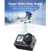 imageAKASO Brave 8 4K60FPS Action Camera 48MP Photo Touch Screen Waterproof Super Wide Angle 16x Slomo SuperSmooth Stabilization Underwater Camera with Remote Control Helmet Accessories Brave 8