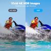 imageAKASO Brave 8 Lite Waterproof Action Camera with 4K60 Ultra HD Video 20MP Photos HDR Touch Screen SuperSmooth Stabilization 8X Slow Motion Zoom Super Wide Angle Remote Control and Accessories