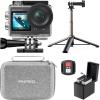 imageAKASO Brave 4 Pro 4K30FPS Action Camera  131ft Underwater Camcorder Waterproof Camera with Touch Screen Advanced EIS Remote Control 5X Zoom Underwater Camera Support External MicWith Selfie Stick Tripod